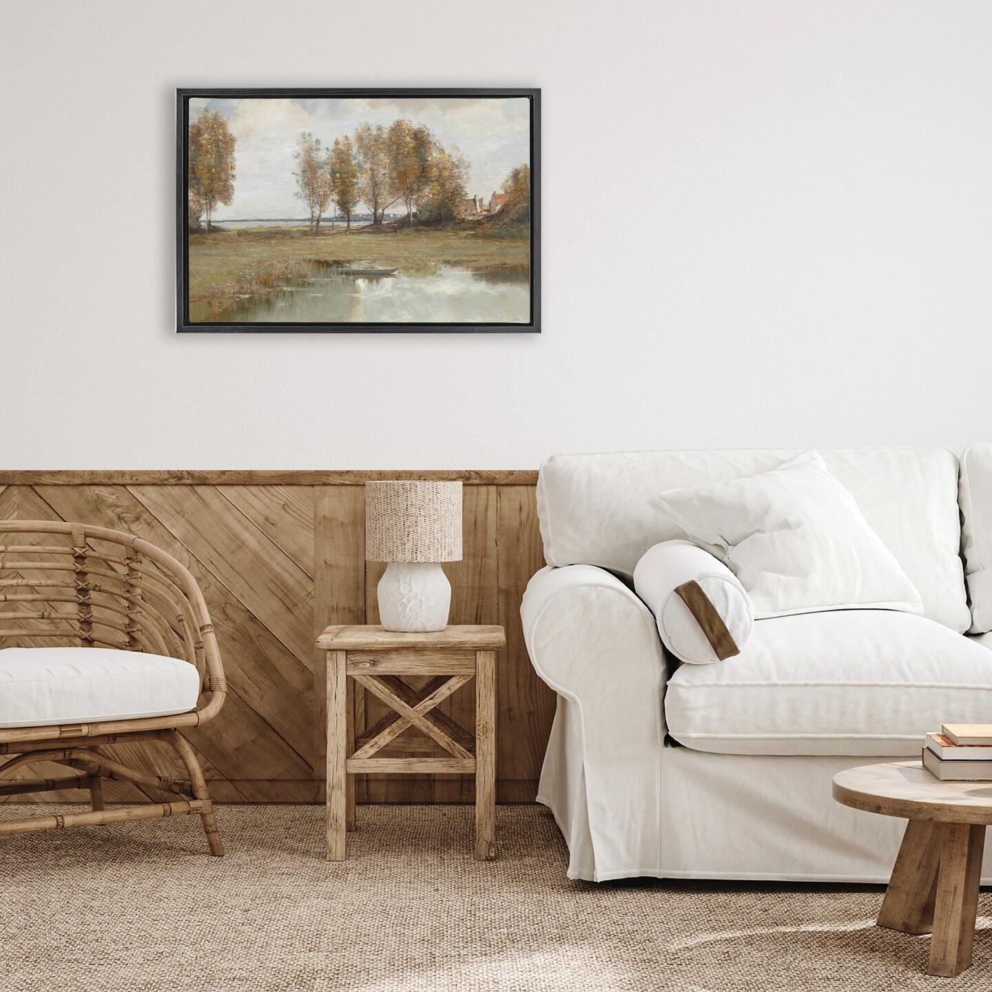 Stupell Industries A Peaceful Spot Landscape Floating Frame, design by Amber Sterling