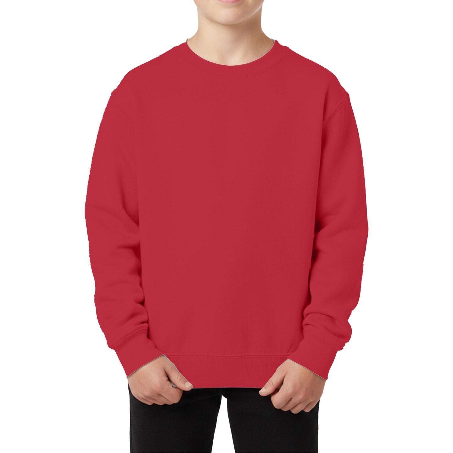 Gildan Youth Fleece Crewneck Sweatshirt, Heavy Blend 50/50 Cotton Poly, Craft & Print Ready