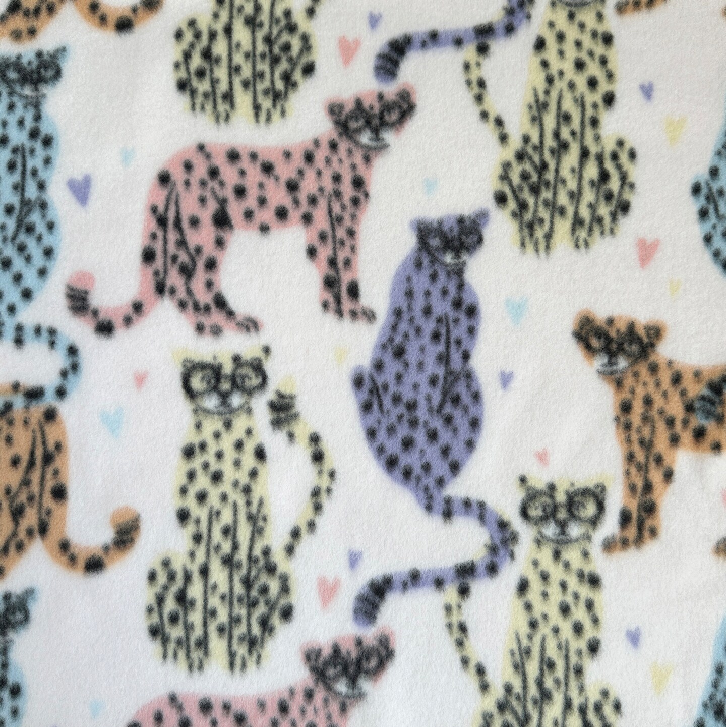 Hipster Leopard Anti-Pill Premium Fleece Fabric | By The Yard