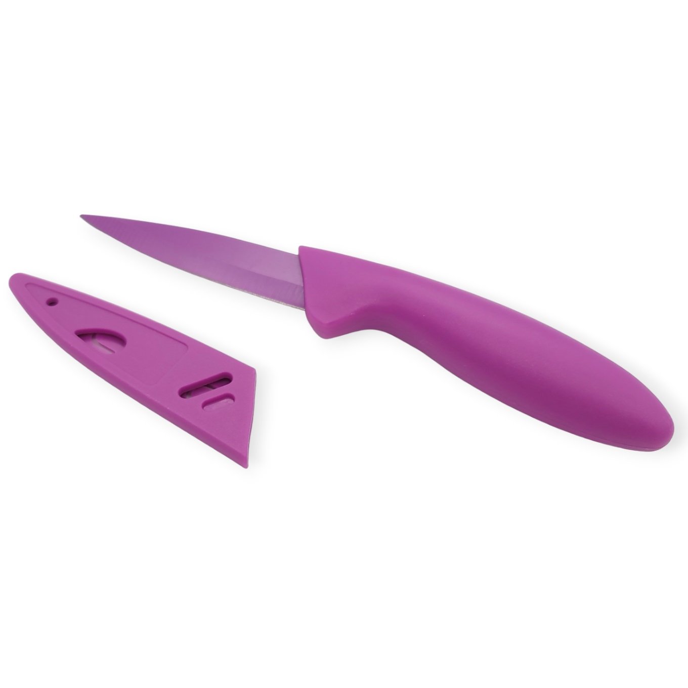 Handy Housewares 4pc Colorful Paring Knife Set with Sheath Covers