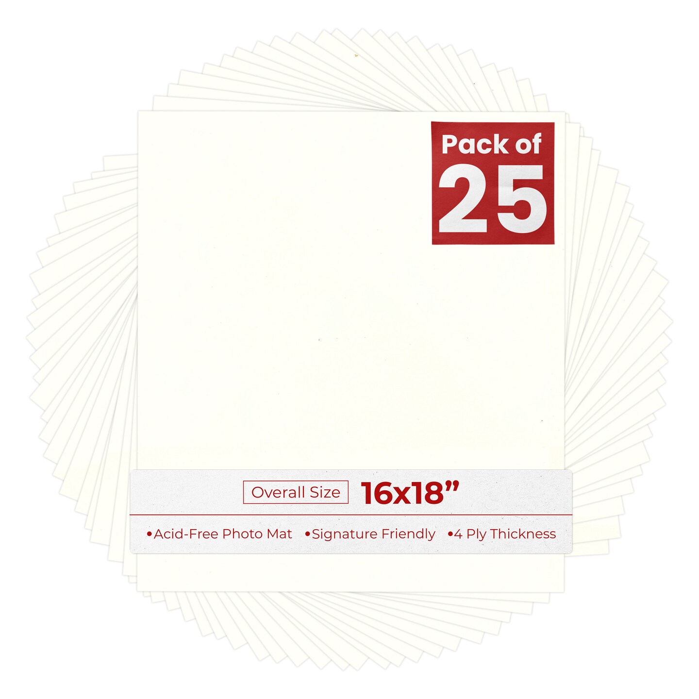 Antique White 16x18 Uncut Mat Board - Blank Sheets, No Opening, Color ...