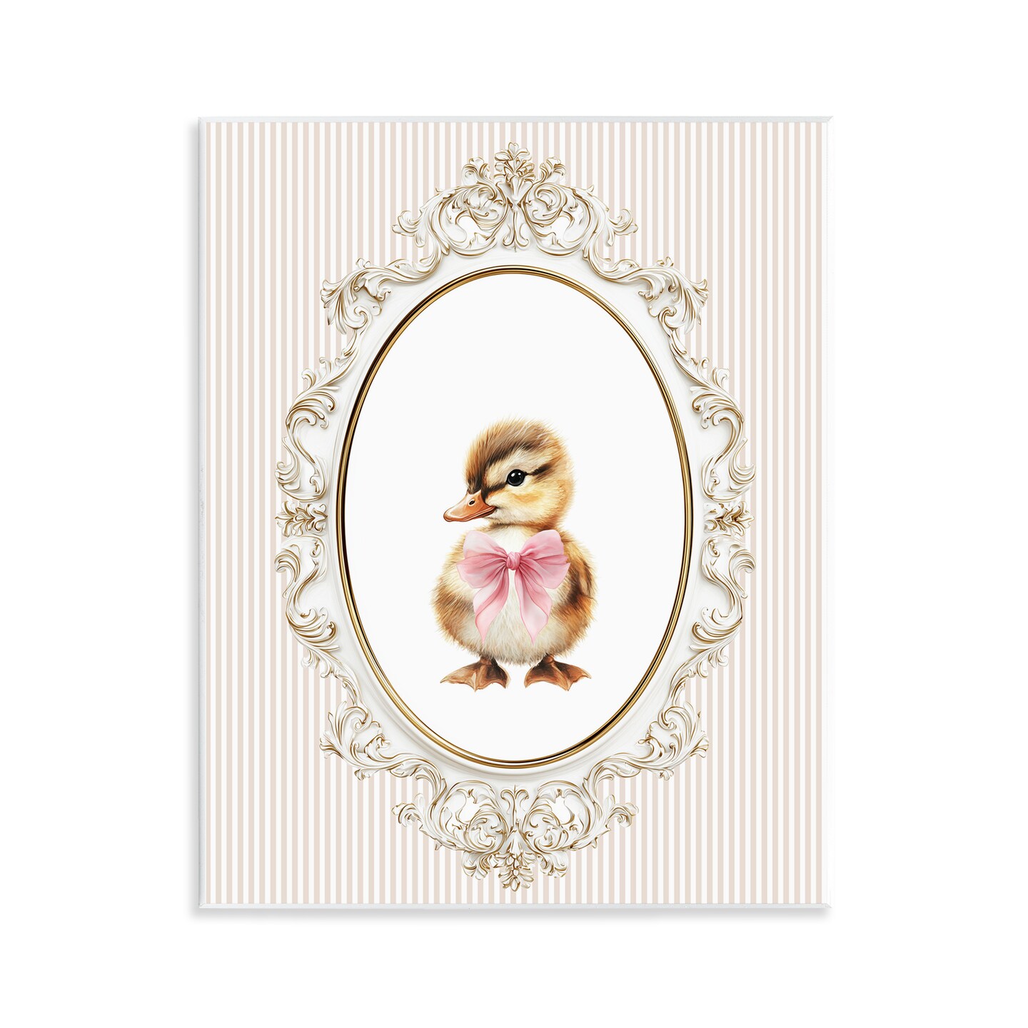 Stupell Industries Spring Gingham Baby Duck Wall Plaque, design by Christine Simpson Art