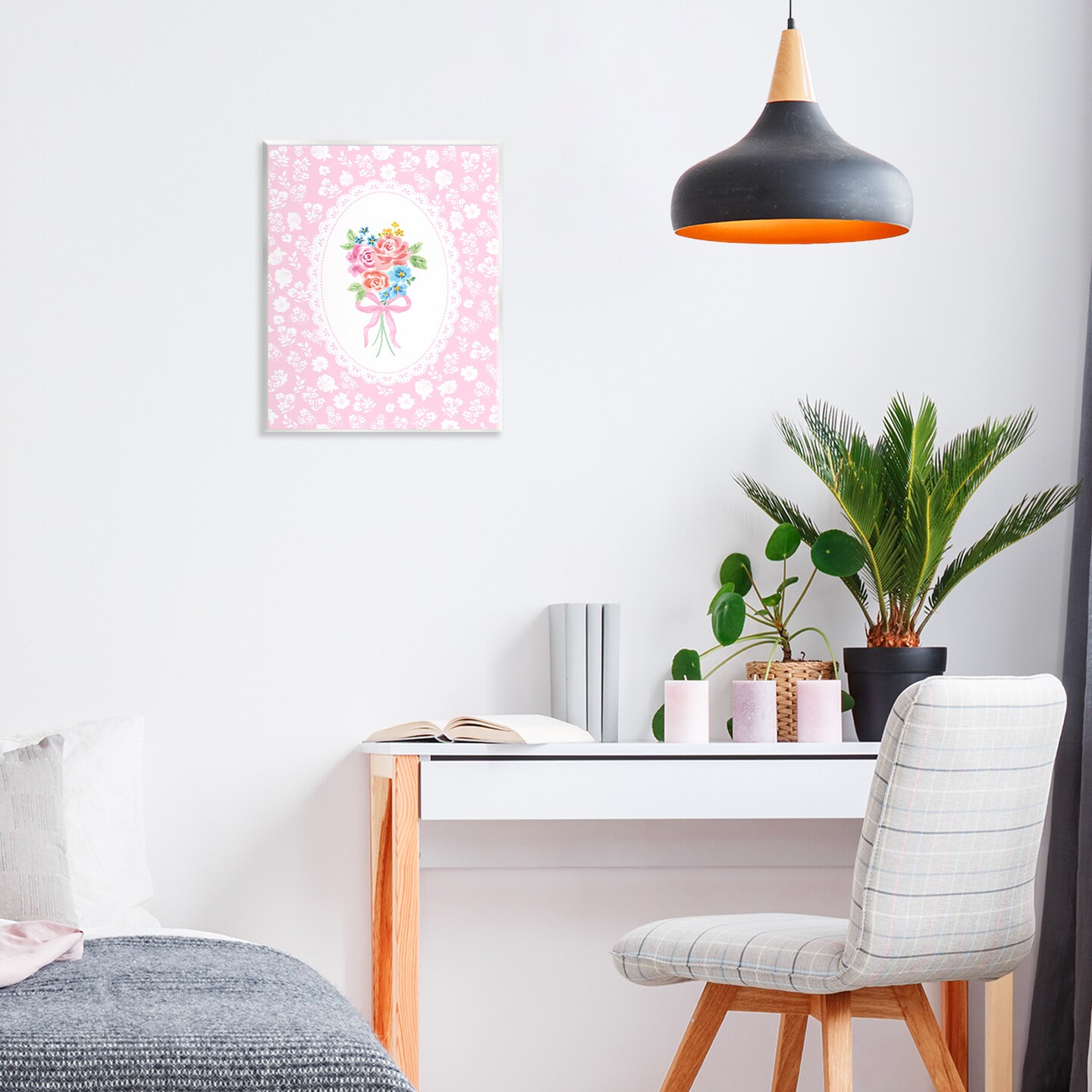 Stupell Industries Pink Feminine Bouquet Wall Plaque, design by Corinne Haig