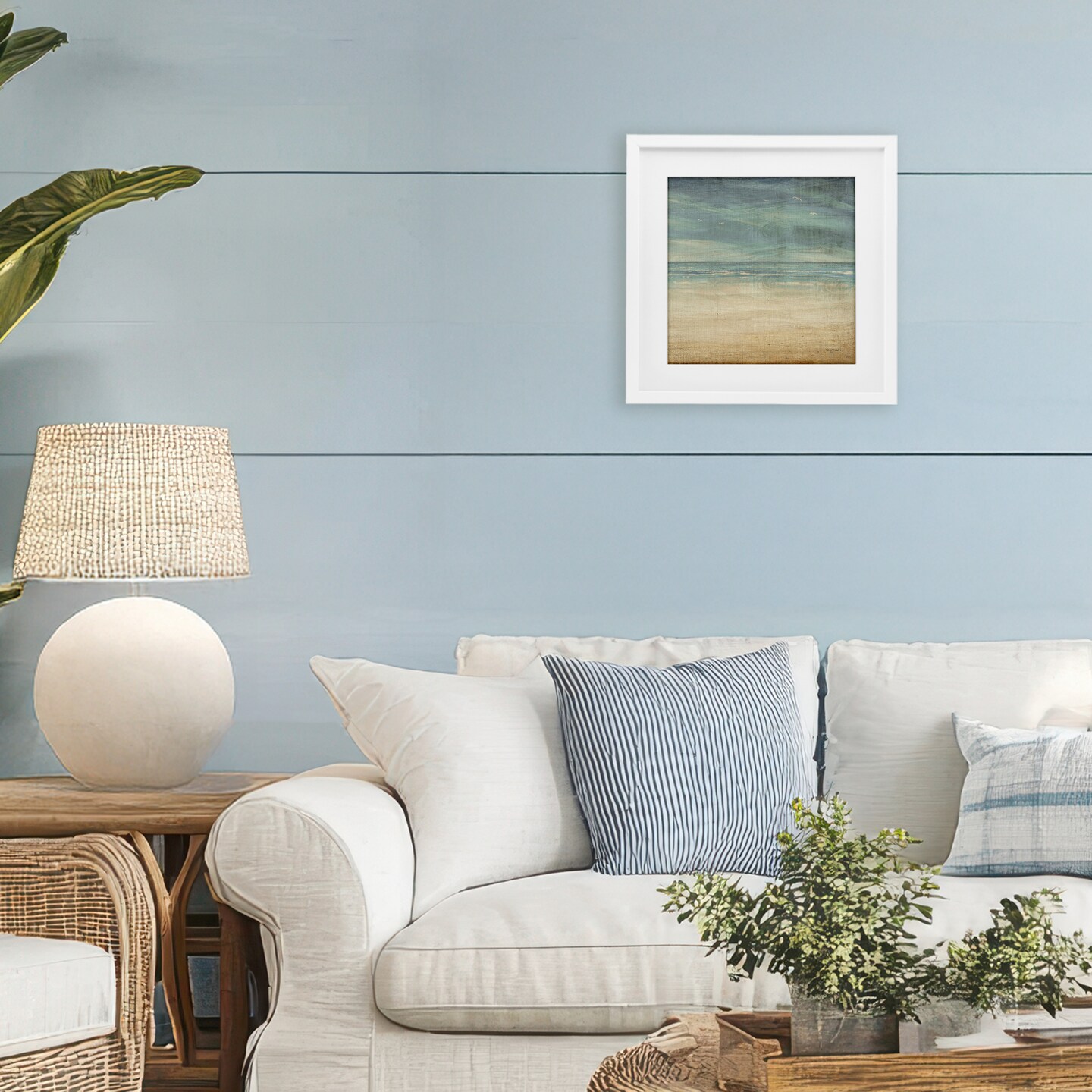 Stupell Industries Moody Coastal Days Framed Print Under Glass, design by Dan Meneely