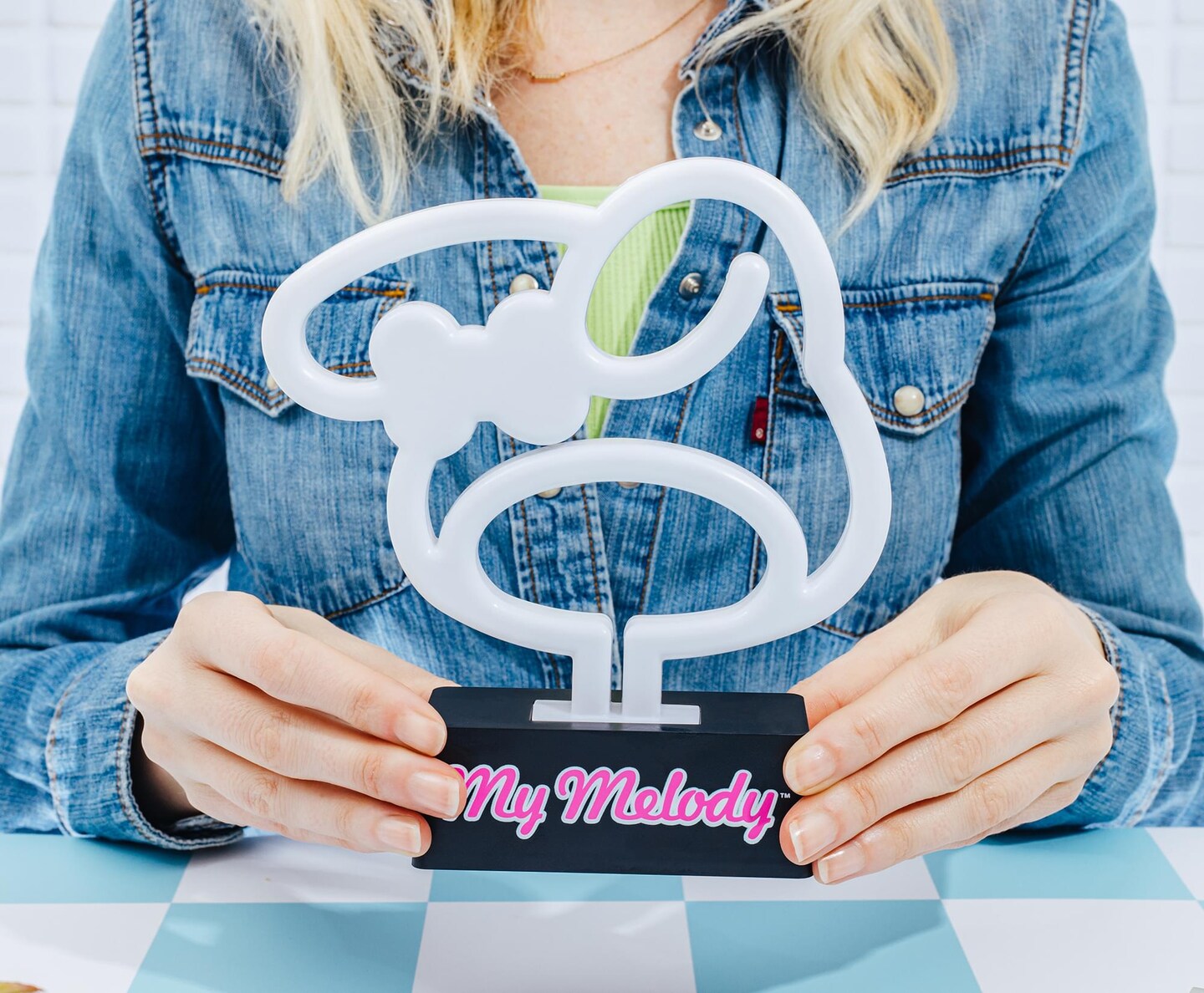 Silver Buffalo My Melody Silhouette Neon Mood Light - Thumbnail 5