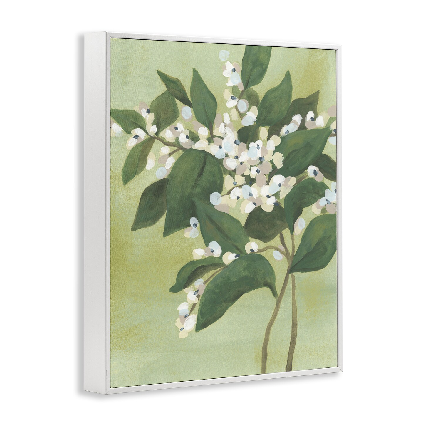 Stupell Industries Verdant Branch Bloom Framed Giclee, design by June Erica Vess