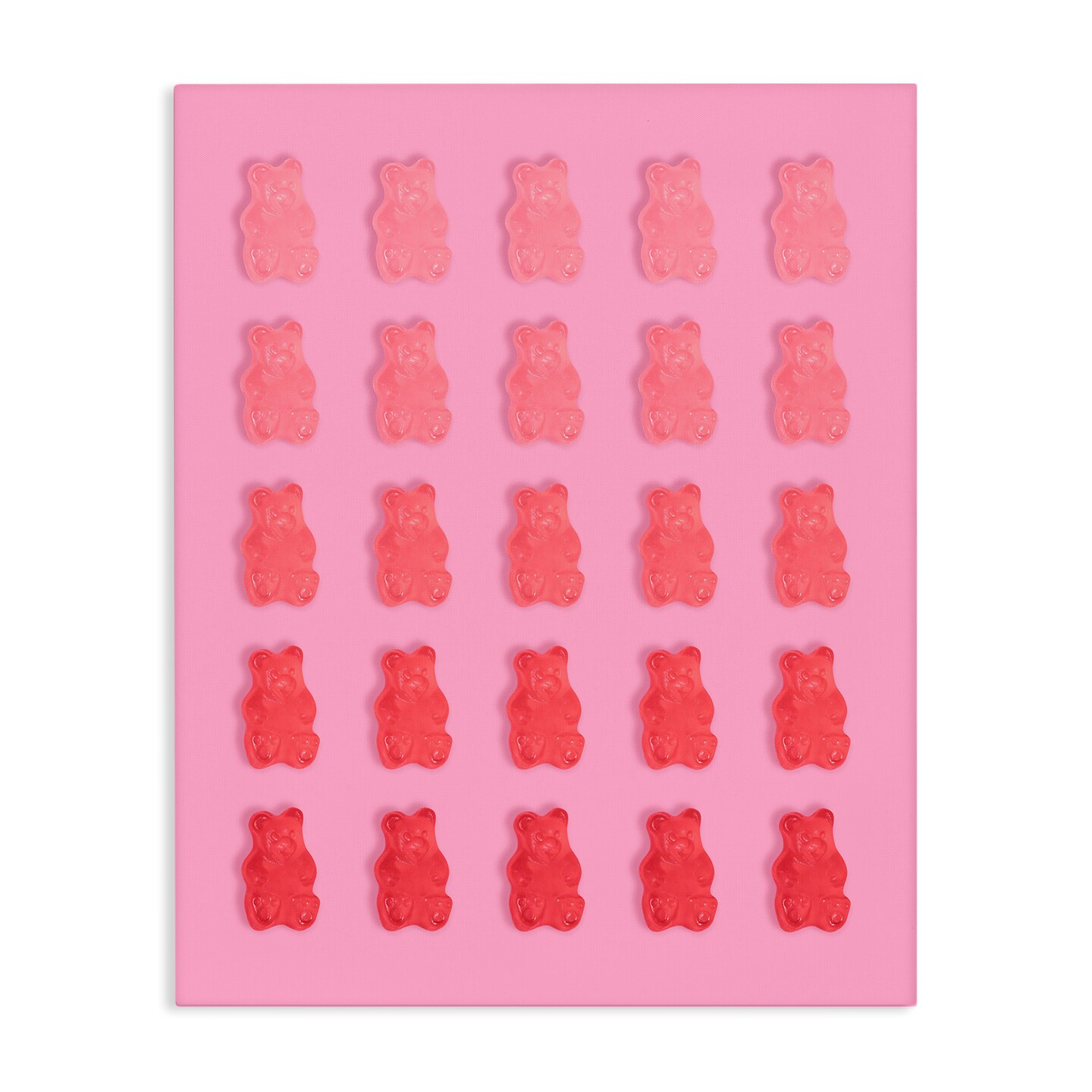 Stupell Industries Pink & Red Bear Gradient Canvas, design by LISH Creative