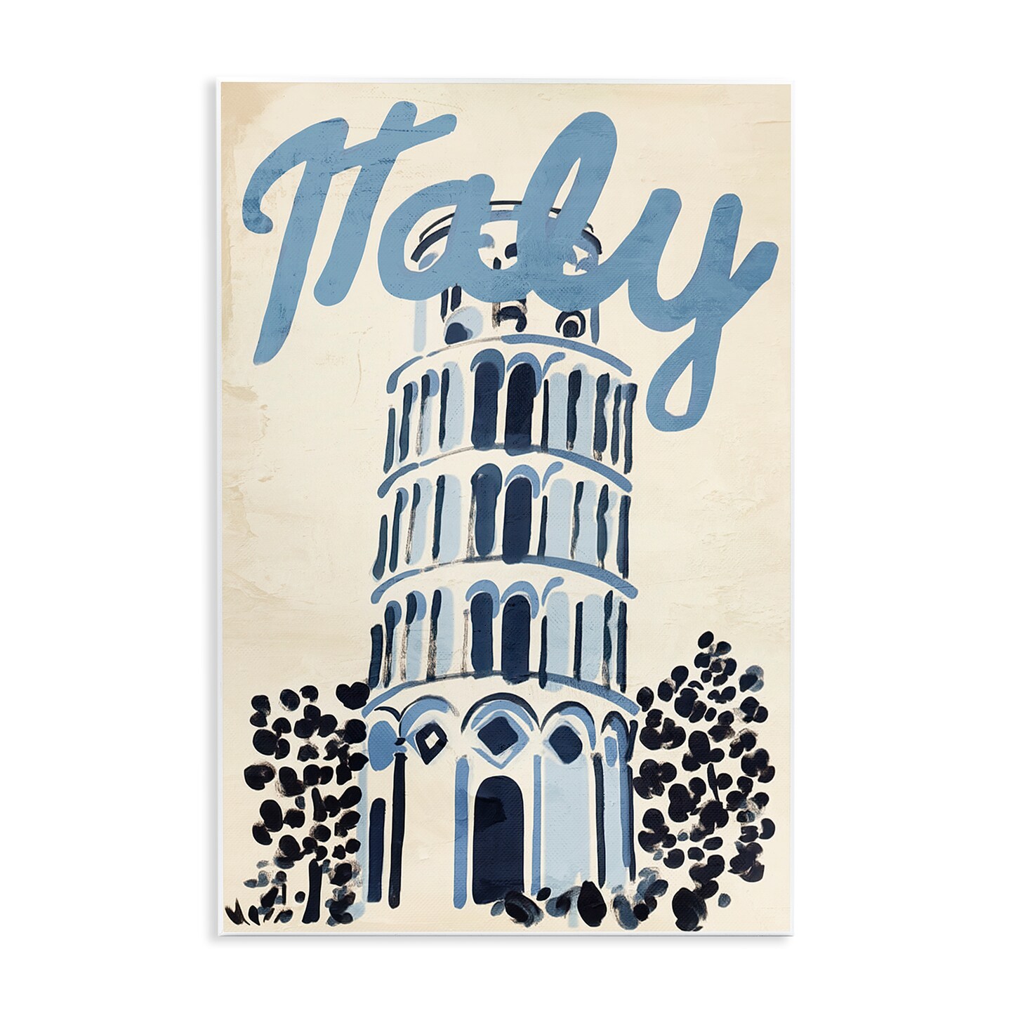 Stupell Industries Blue & Beige Italy Travel Wall Plaque, design by Annabelle Hall