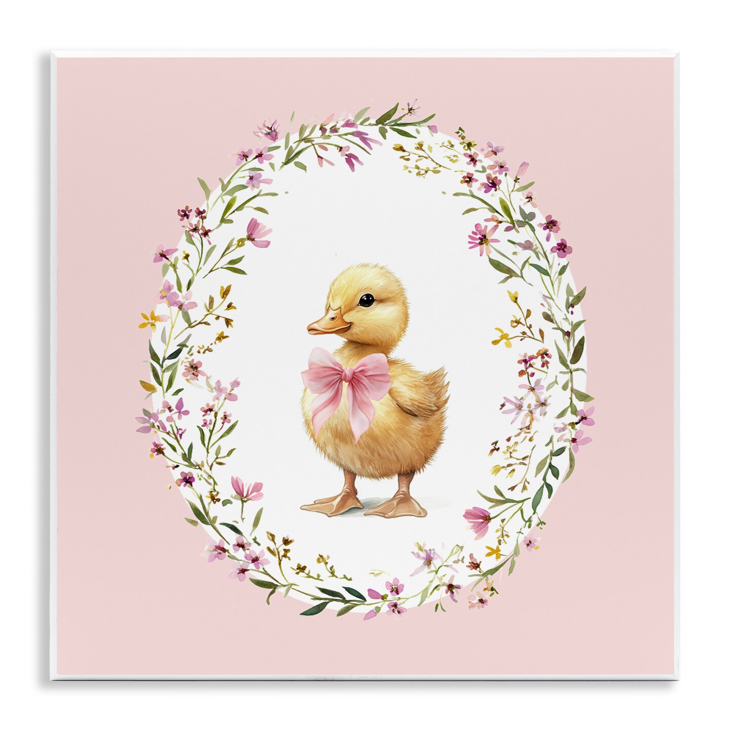 Stupell Industries Blush Pink Duckling Wall Plaque, design by Christine Simpson Art