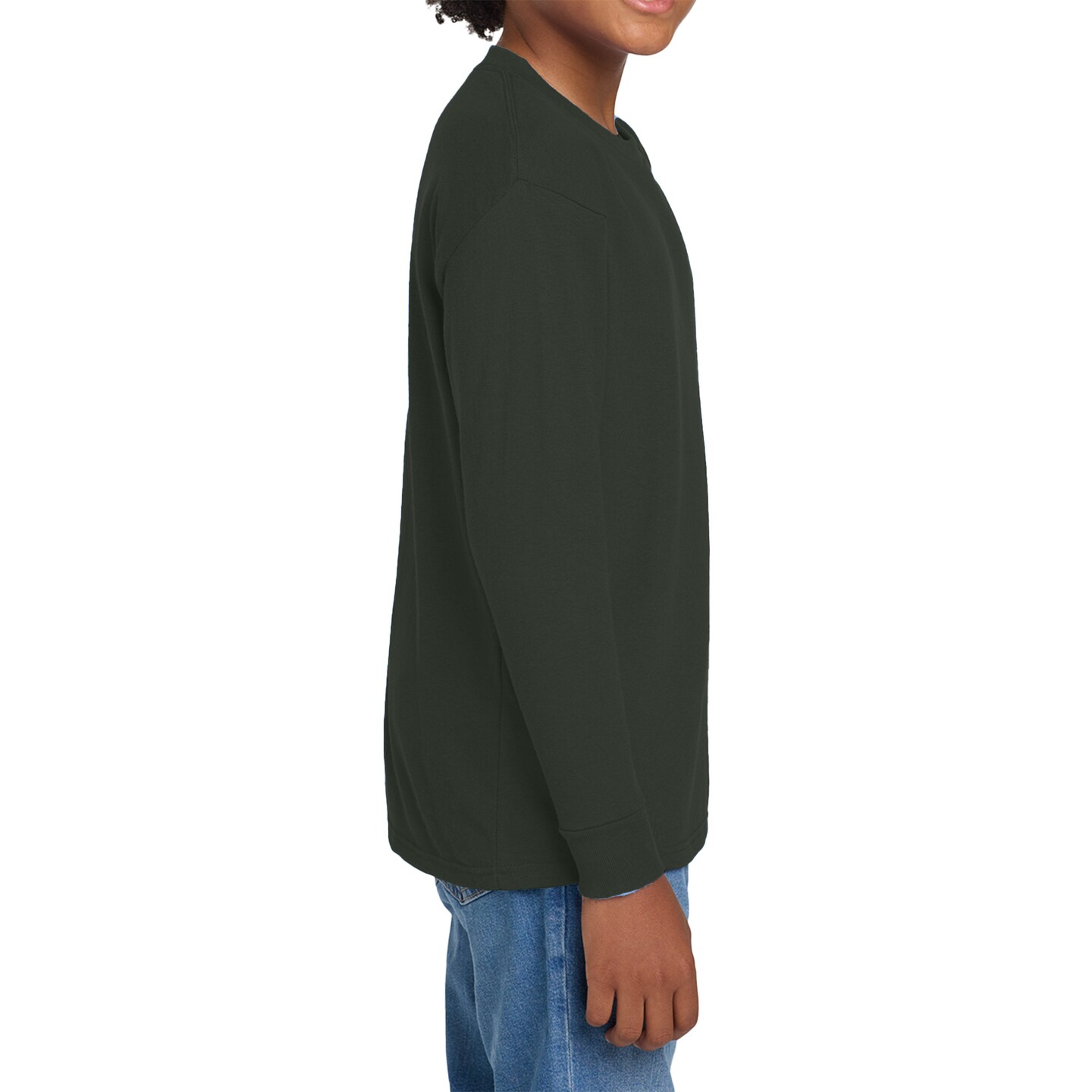 Gildan Youth Heavy Cotton Long Sleeve T-Shirt for DIY, Painting & Screen Printing