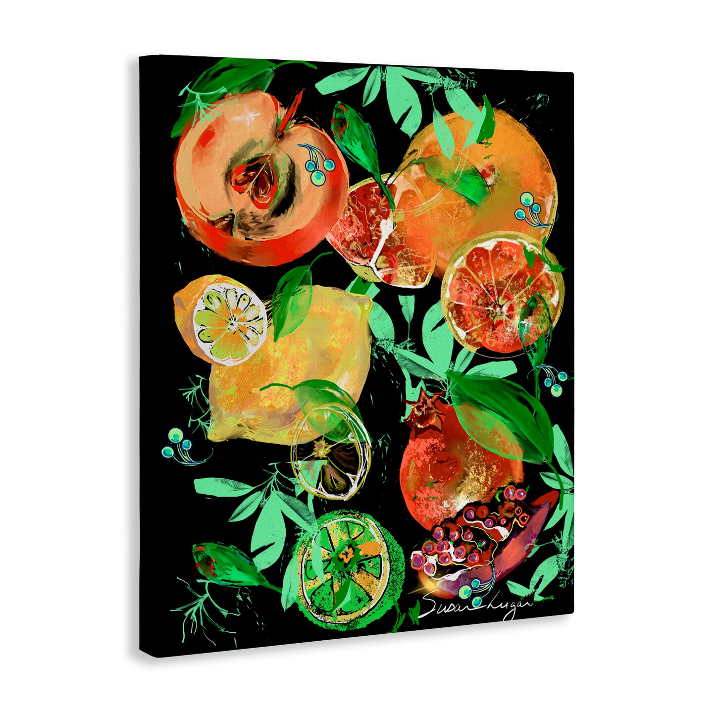 Stupell Industries Fruit Medley Combo Canvas, design by Susan Lugar