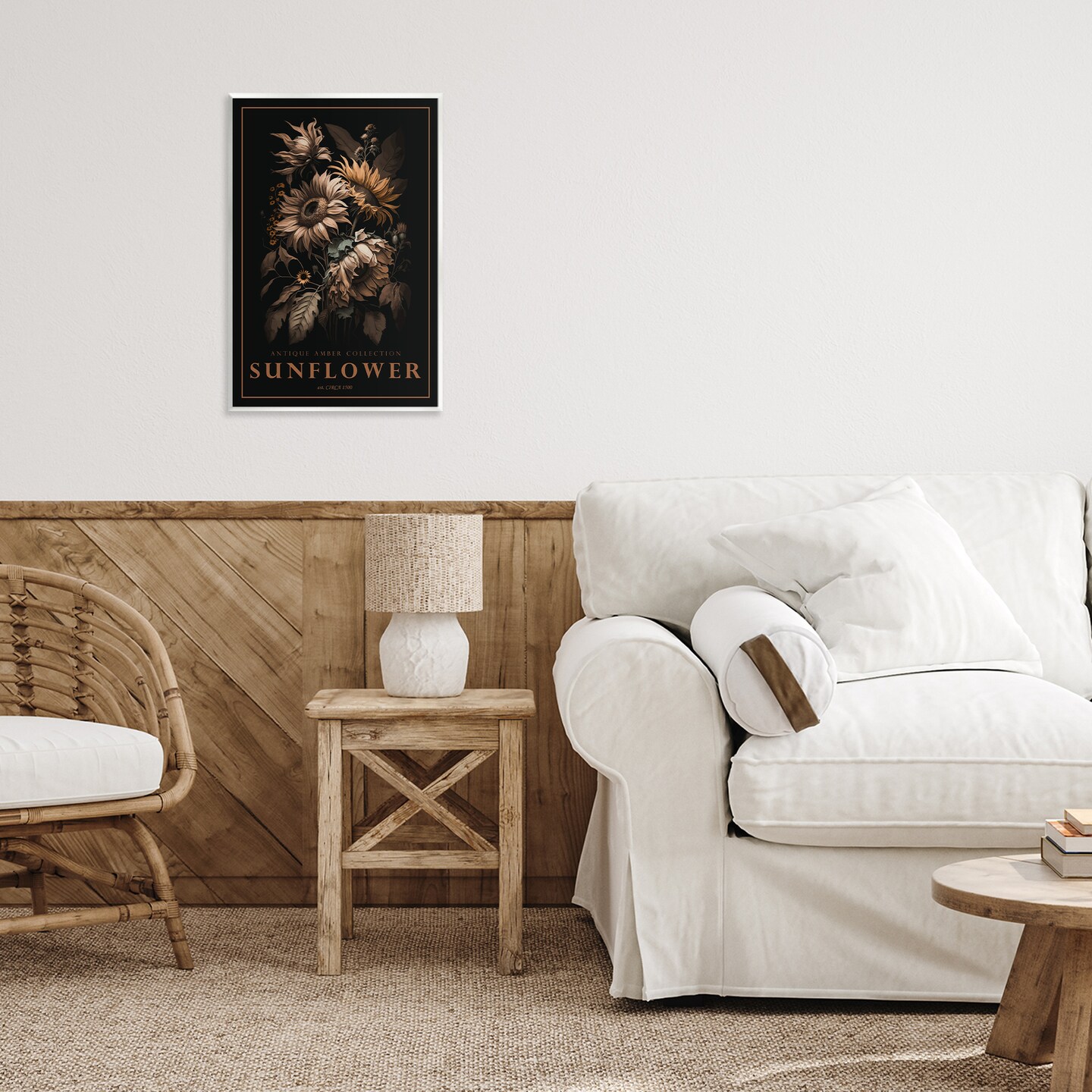 Stupell Industries Antique Sunflower Light Wall Plaque, design by Chris Giampietro