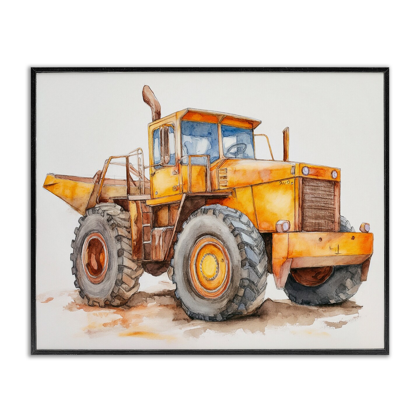 Stupell Industries Construction Truck Whimsicality Framed Giclee