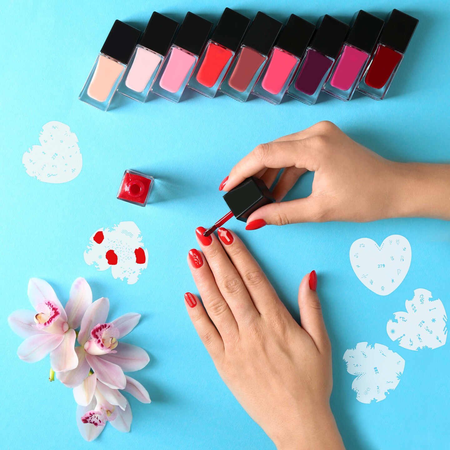 Airbrush Nail Stencils - Nail Art Stencils Series #14: 320 Unique Designs from 20 Individual Templates