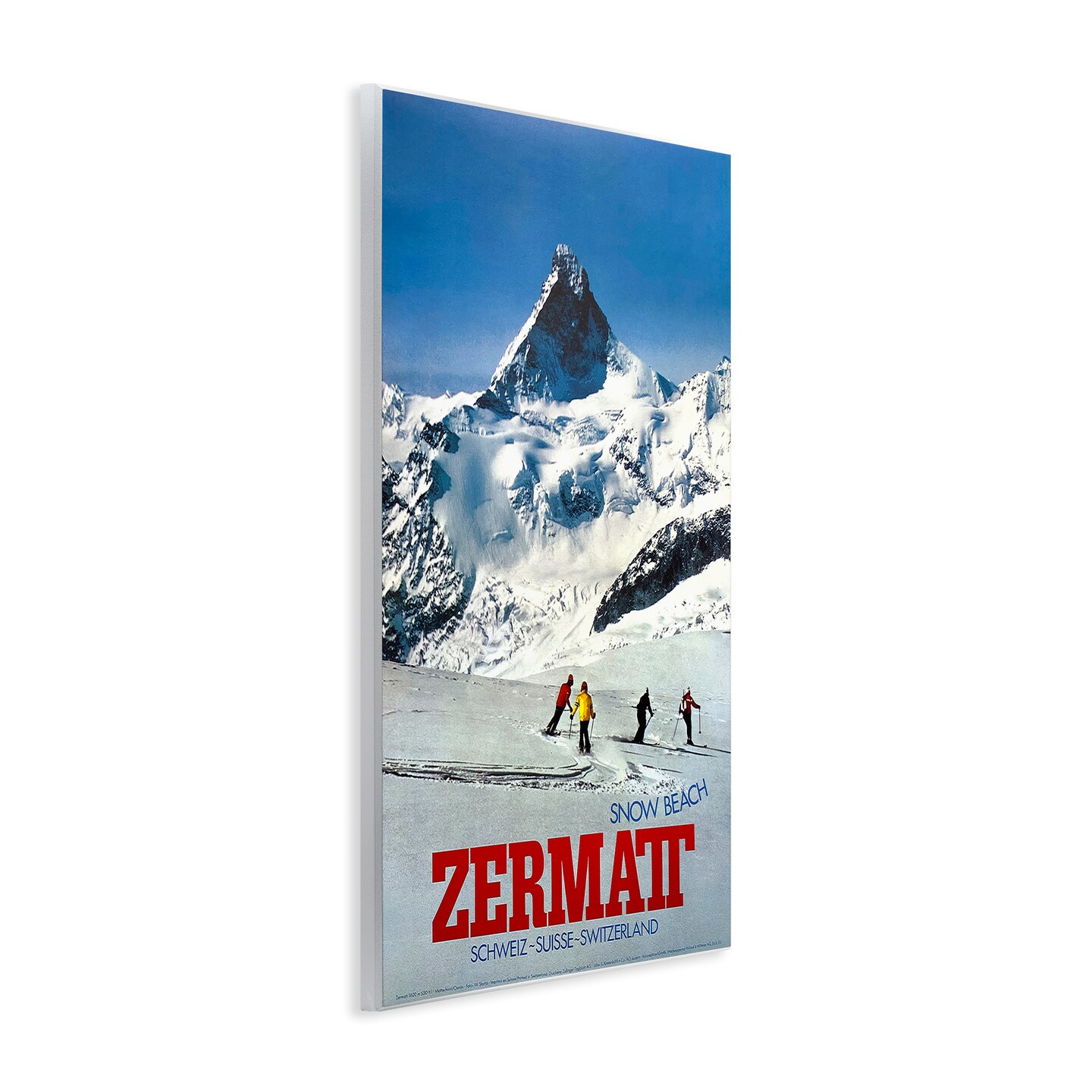 Stupell Industries Zermatt Snow Beach Wall Plaque, design by Vintage Posters