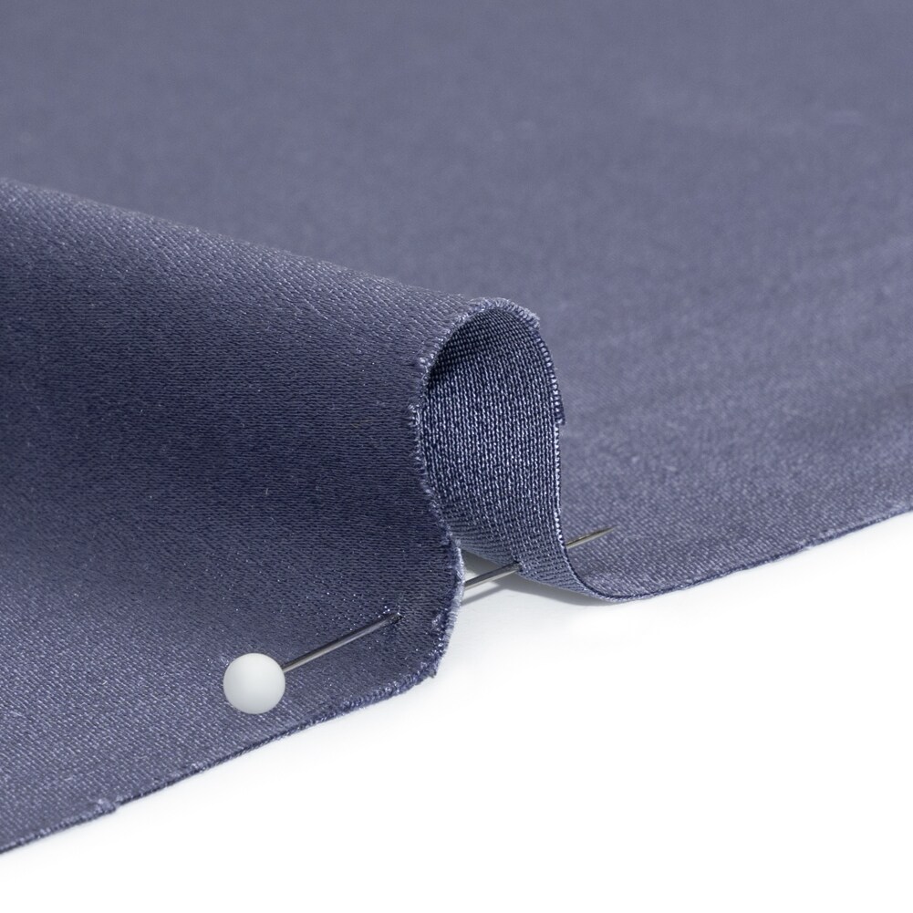1 Yard Infinity Blue Silk Crepe Back Satin Soft Smooth Designer Fabric 44 inch Width