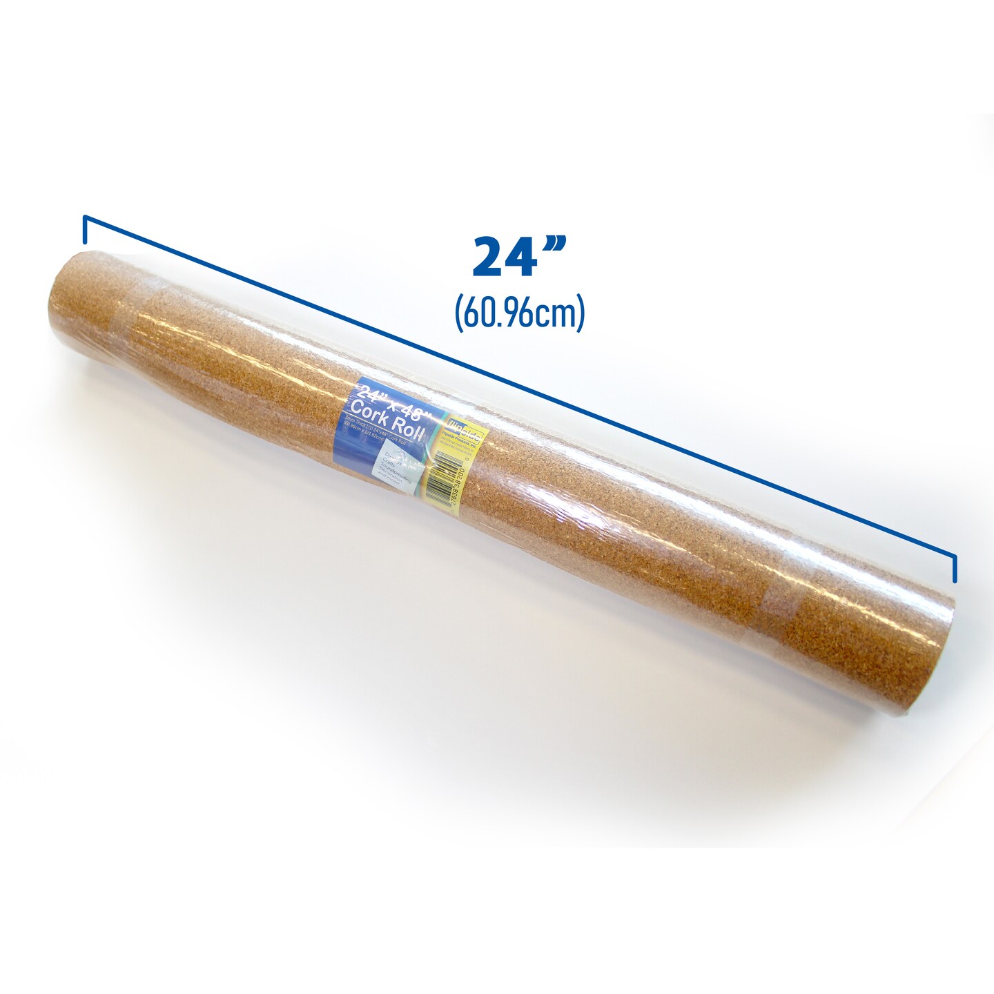 Flipside Products 24" x 48" Natural Cork Roll, 3mm Thick, Cork Board Roll, Bulletin Boards, Wall Hanging, Drawers, Crafts, Shelf Liner - 2 Pack