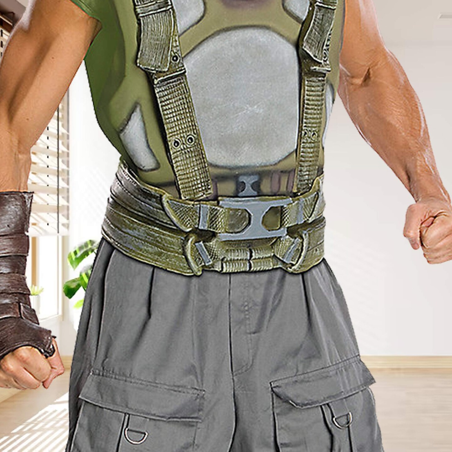 Dark Knight Rises Bane Costume Men&#x2019;s Muscle Chest, Mask, Belt