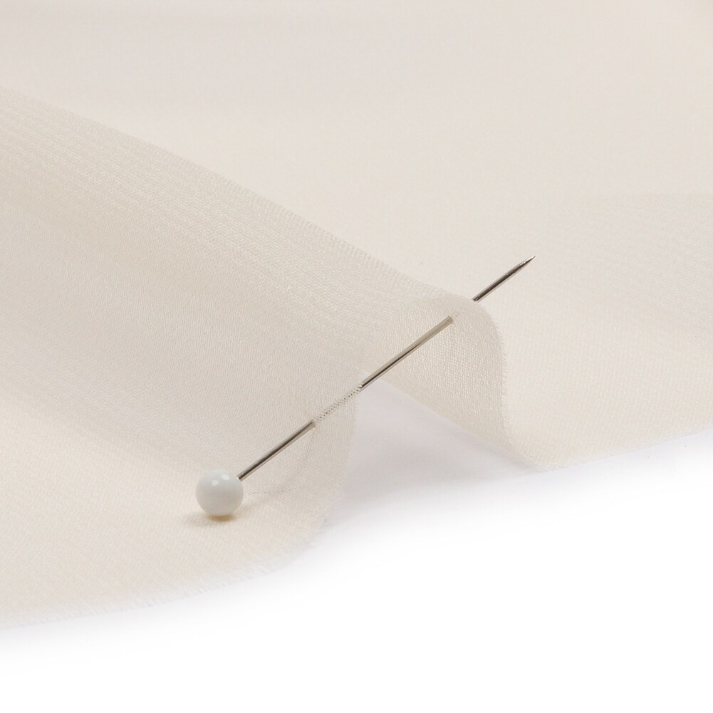 1 Yard Silk Chiffon Fabric Lightweight Sheer Ethereal Nude Tone, 44 Inches Wide