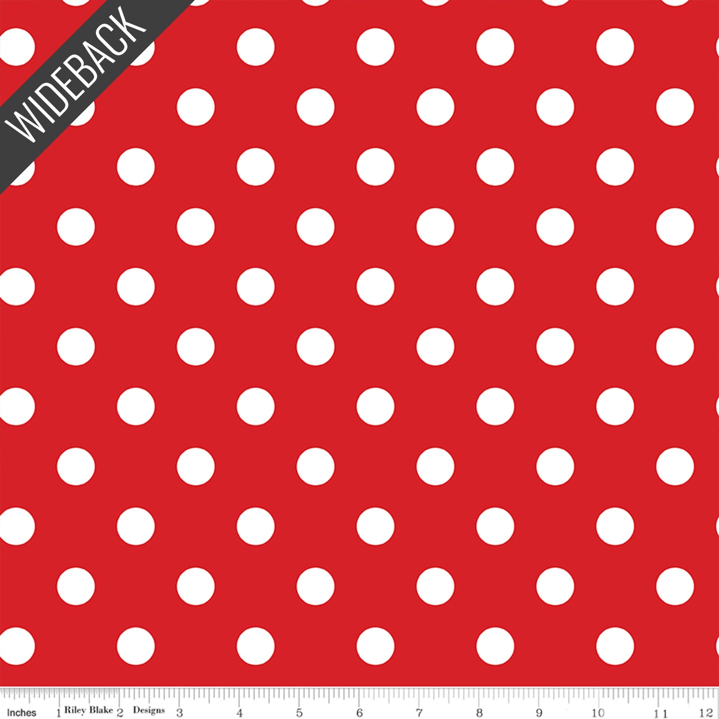 Polka Dots Wideback (108 Inch) in Red (wb16661-red) | Simple Pleasures | American Jane | Riley Blake
