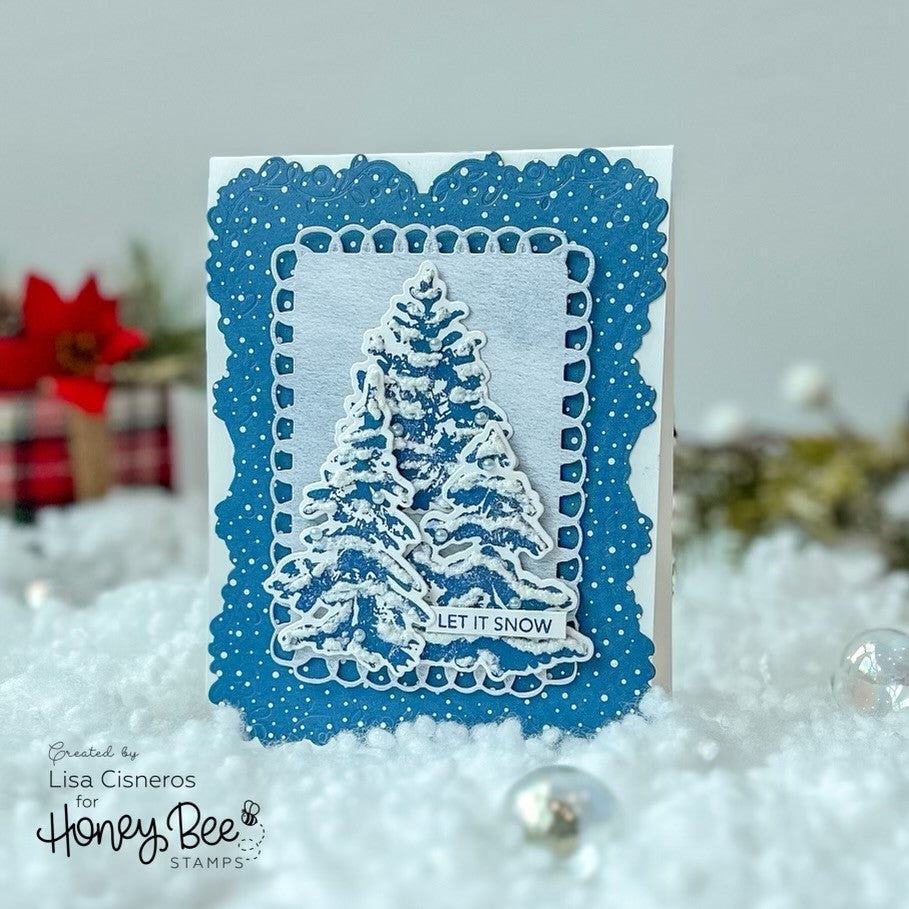 Watercolor Pines - Honey Cuts - Coordinating Dies