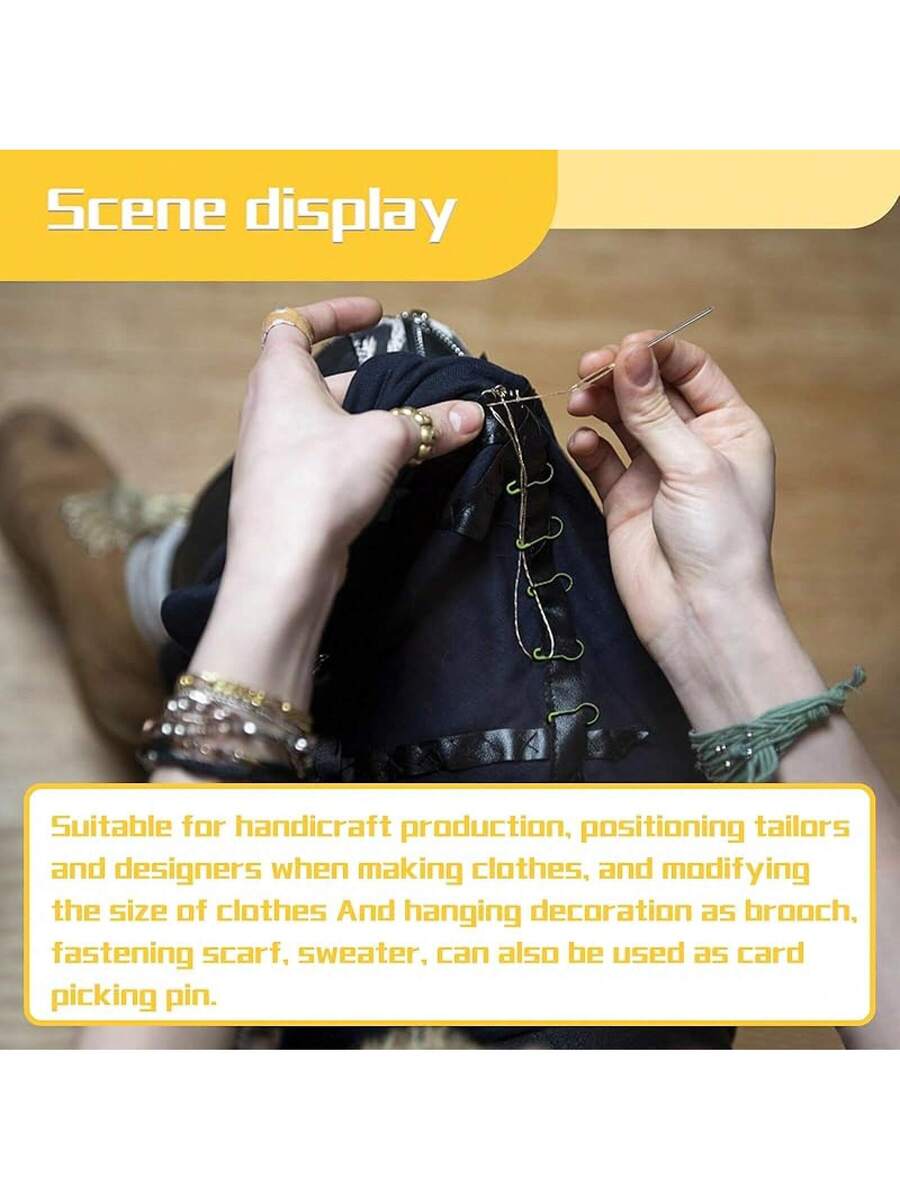 300 Pcs Crochet Markers, Metal Markers for Knitting and Crocheting,Markers Knitting And Crocheting, Safety Pins Fabric And Paper