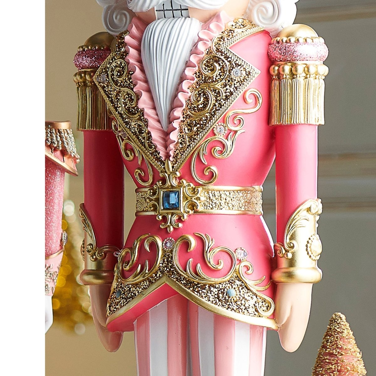 36&#x22; Lighted Pink Nutcracker