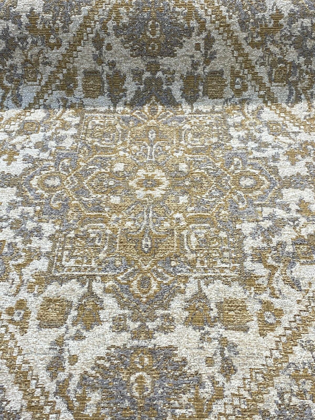 1 Yard Upholstery Chenille Fabric Mill Creek Hamaden Alabaster Gold 80% Rayon Chenille 14% Polyester 6% Rayon 56 Inch Width