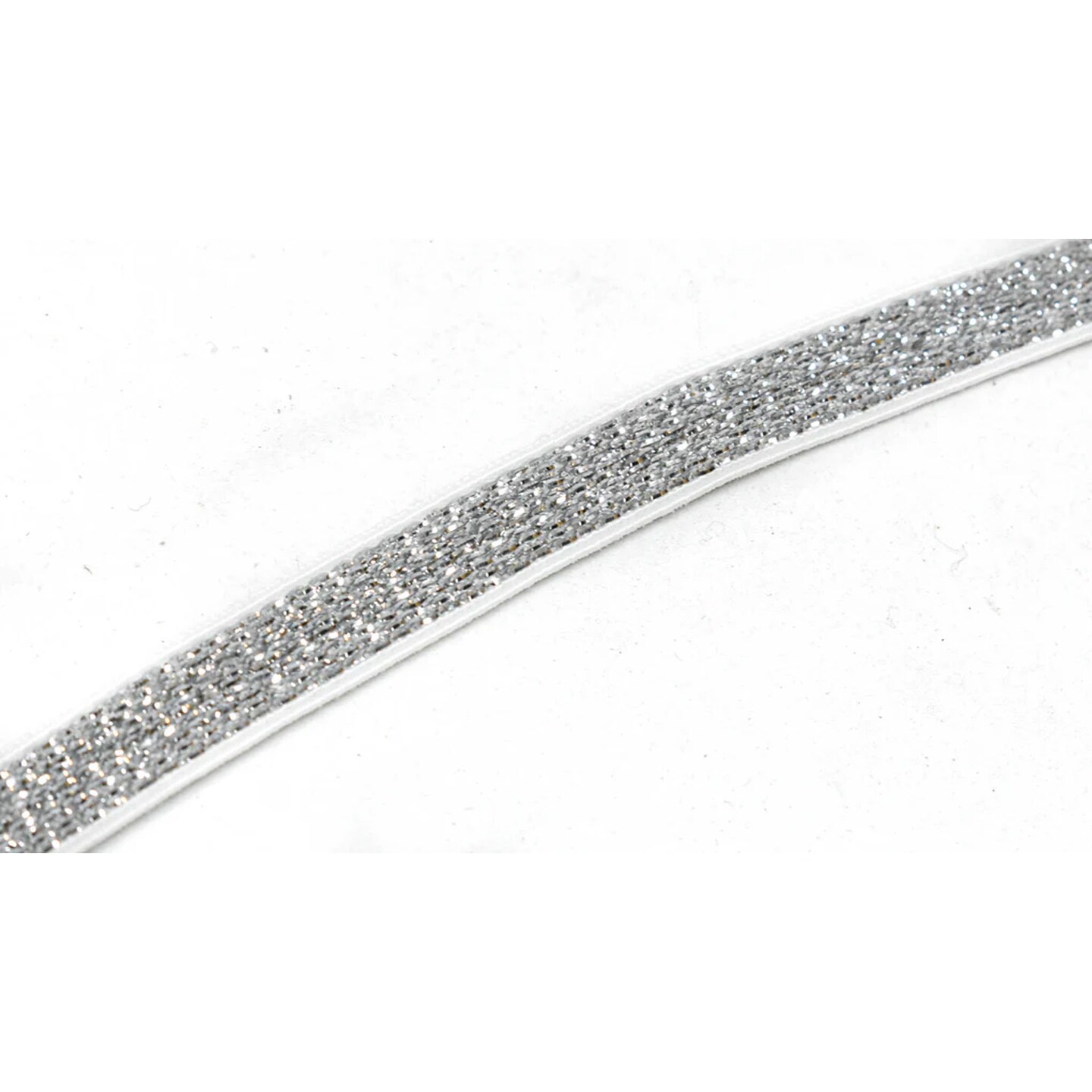 1 Yard Metallic Elastic Trim 0.38 Inch for Clothing Accessories and DIY Projects