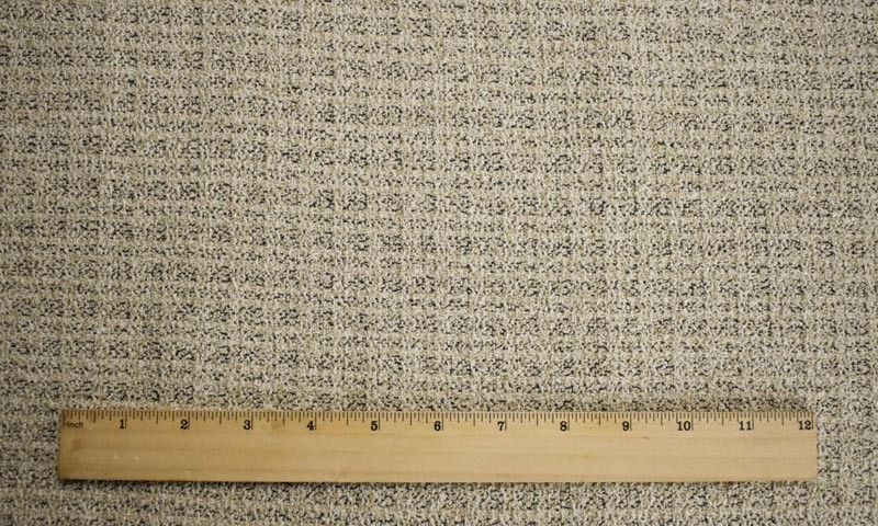 Light Beige/White/Black Textured Grid Boucle Decor Fabric By the Yard