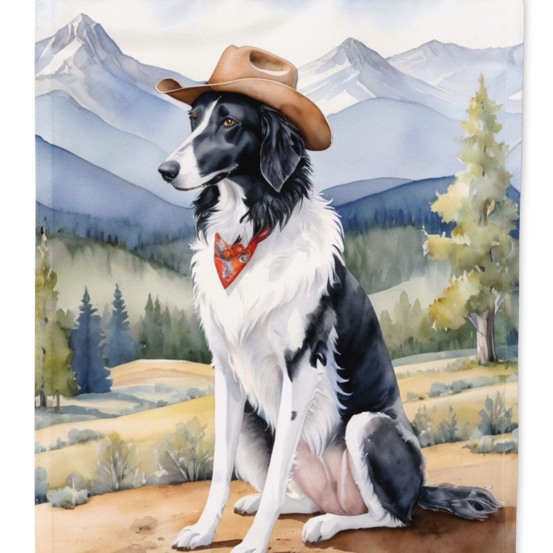 Edge Collections - 11.25" X 15.50" - Multicolor - Cowboy Welcome Decorative Banner Borzoi - 1 Piece
