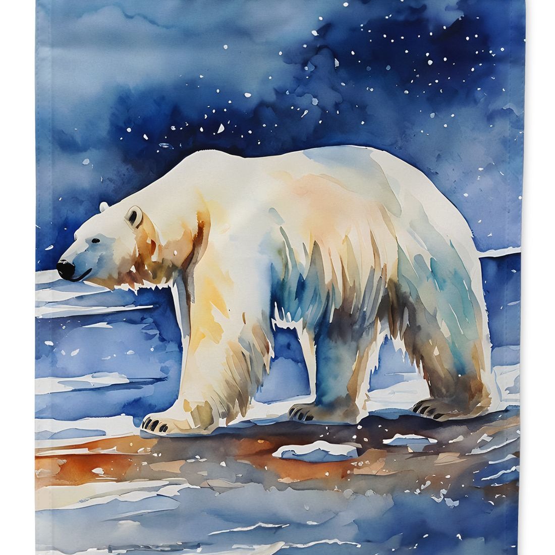 Edge Collections - 11.25" X 15.50" - Multicolor - Polar Bear Decorative Banner Outside Edition - 1 Piece