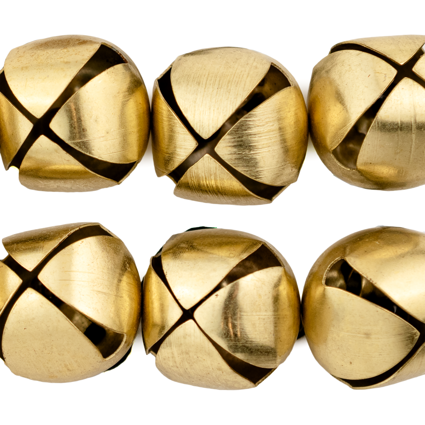 The Bead Chest Brass Bell Pendants (24mm) - Great for Christmas Crafts, Holiday Decor, Jingles, Ornaments, and More