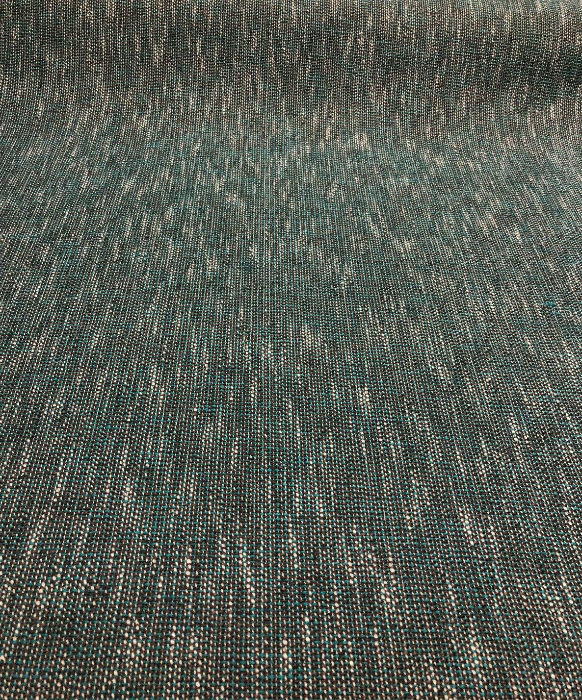 1 Yard Upholstery Tweed Fabric Teal Backed Durable 100% Polyester 58 Inch Width