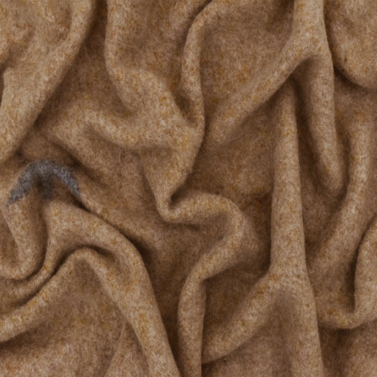 Camel Brown-Gray Star Printed Brushed Stretch Jersey Sweater Knit Fabric By the Yard