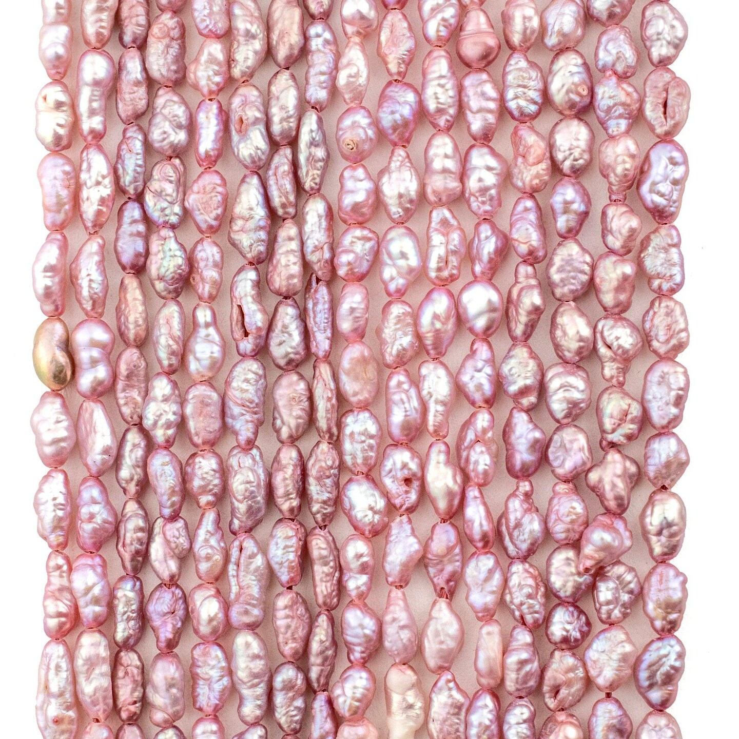 The Bead Chest Japanese Rice Pearl Beads: Vintage Dark Rose 4mm Elegance | Full Strand
