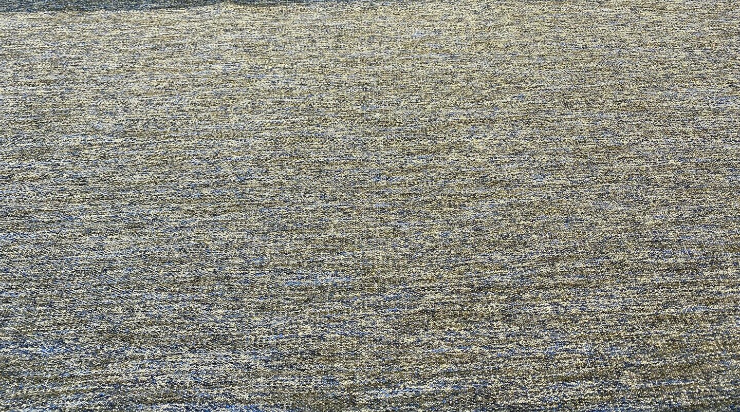 1 Yard Soft Chenille Upholstery Fabric Blue Off White Brown 56" Width 100% Polyester