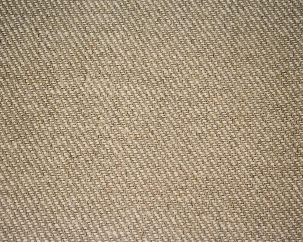 Natural Brown-White Moygashel Twill Irish Linen Woven Home Decorating Fabric By the Yard