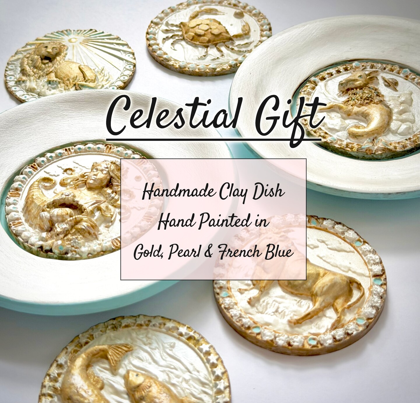 ZODIAC Trinket Dish - Astrology Gifts - French Country Cottage