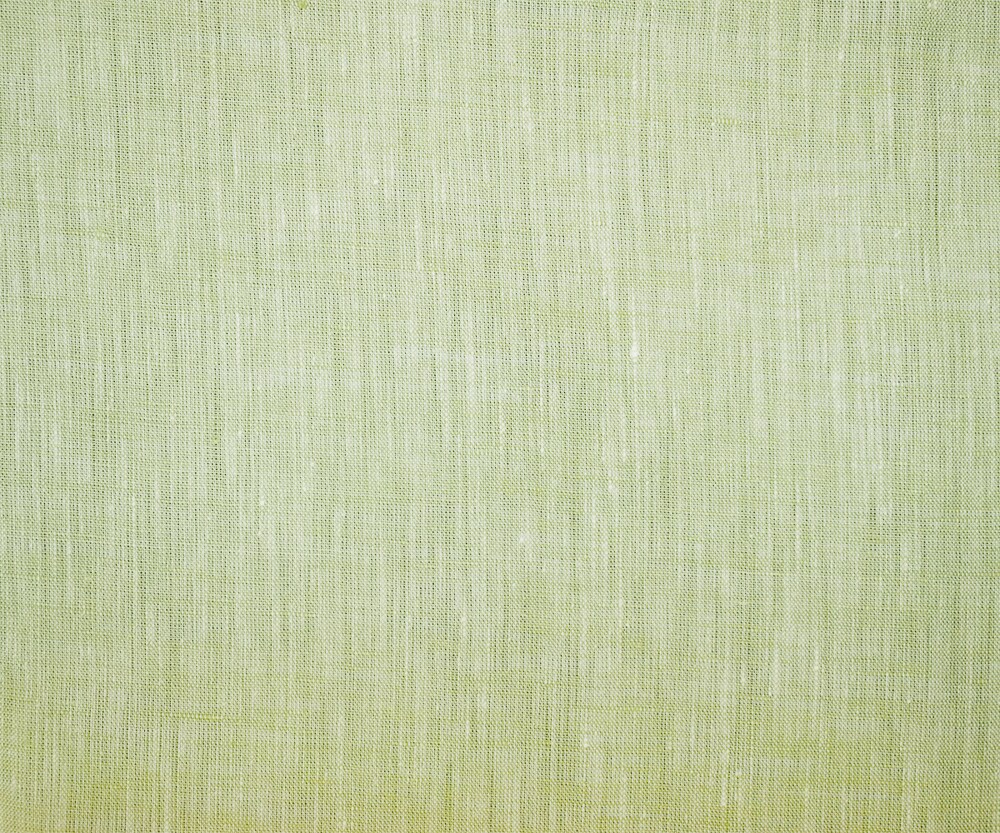 Green-White Spencer Bryson Solid Slub Texture Irish Linen Woven Fabric By the Yard