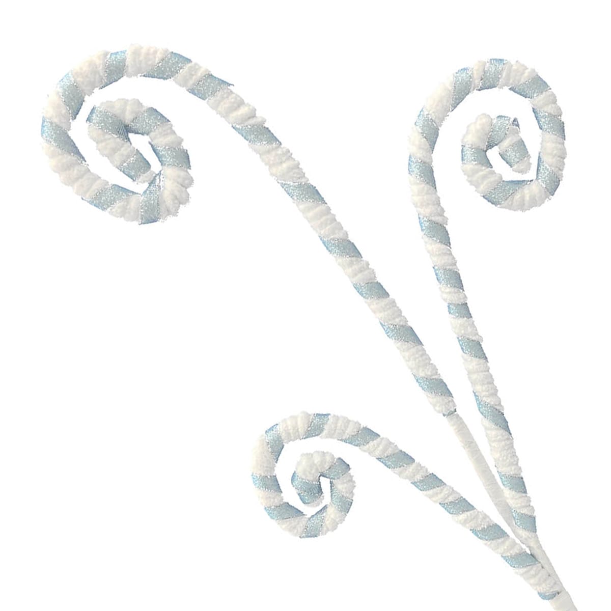 28&#x22; Pastel Curly Candy Cane Stem-Christmas Decoration Pick
