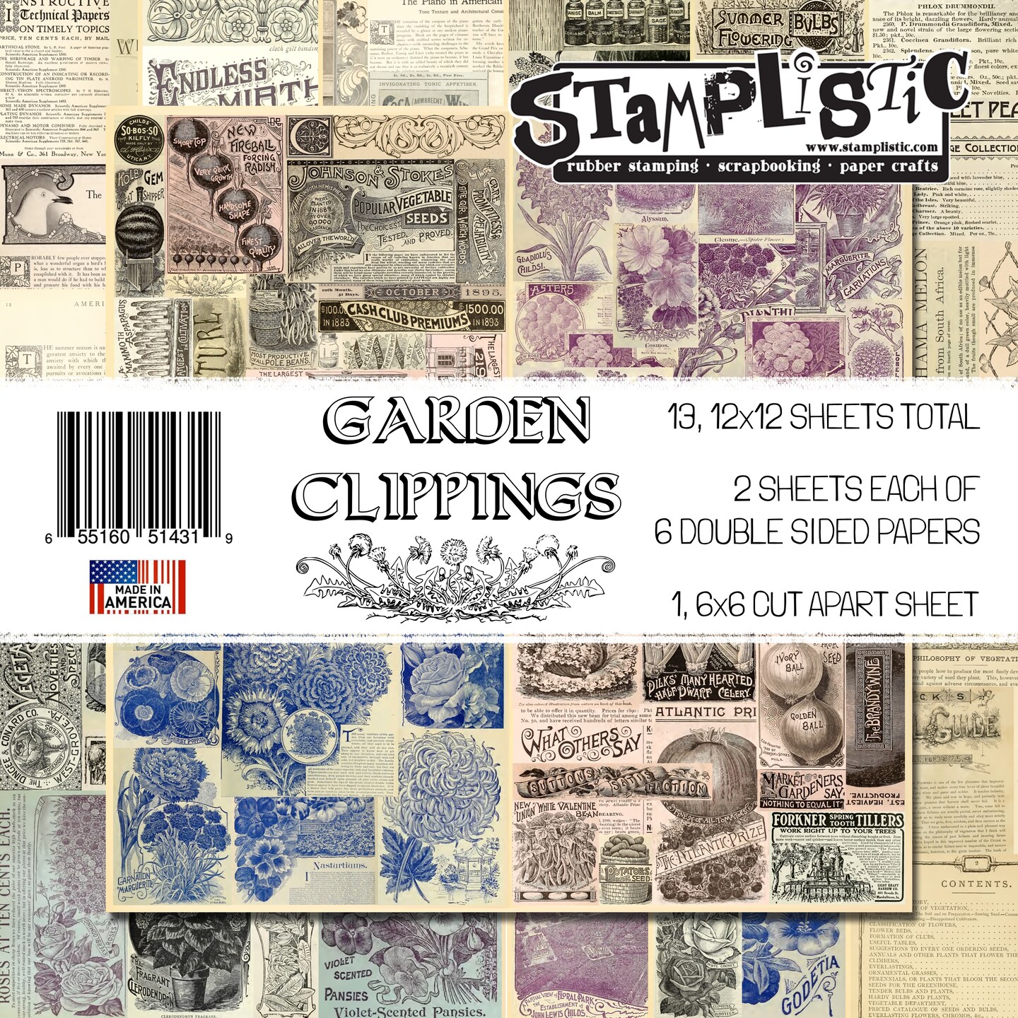 Garden Clippings - 12 x 12 Paper Pack