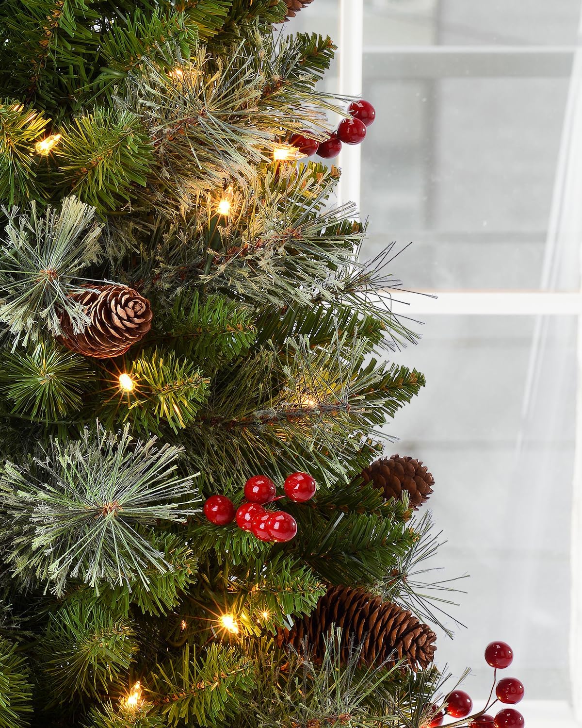 3ft Pre-Lit Artificial Christmas Tree with 70 LED Lights Tabletop (Green) 24&#x22;D x 24&#x22;W x 36&#x22;H
