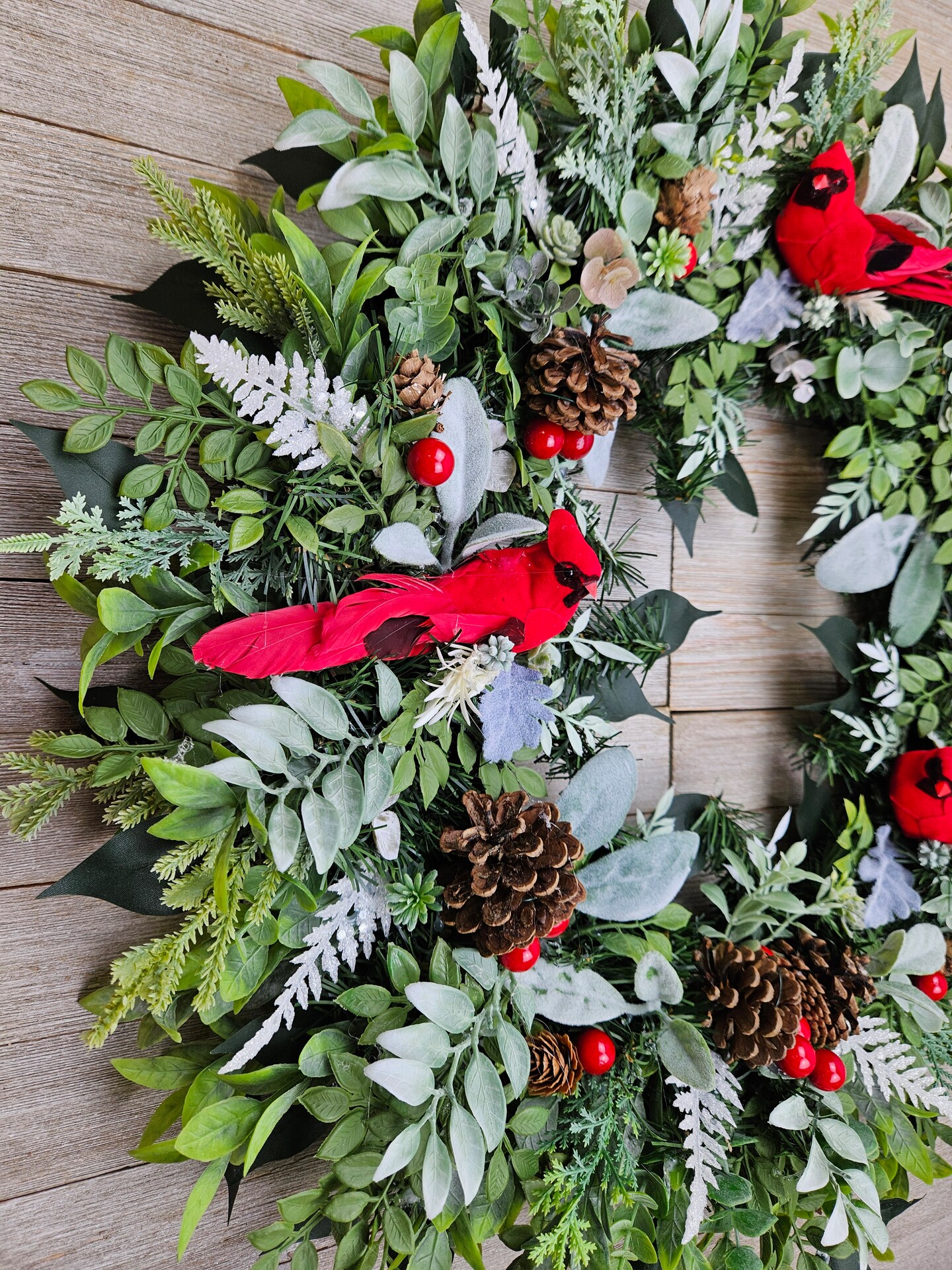Christmas Wreath for Front Door Cardinals | MakerPlace by Michaels