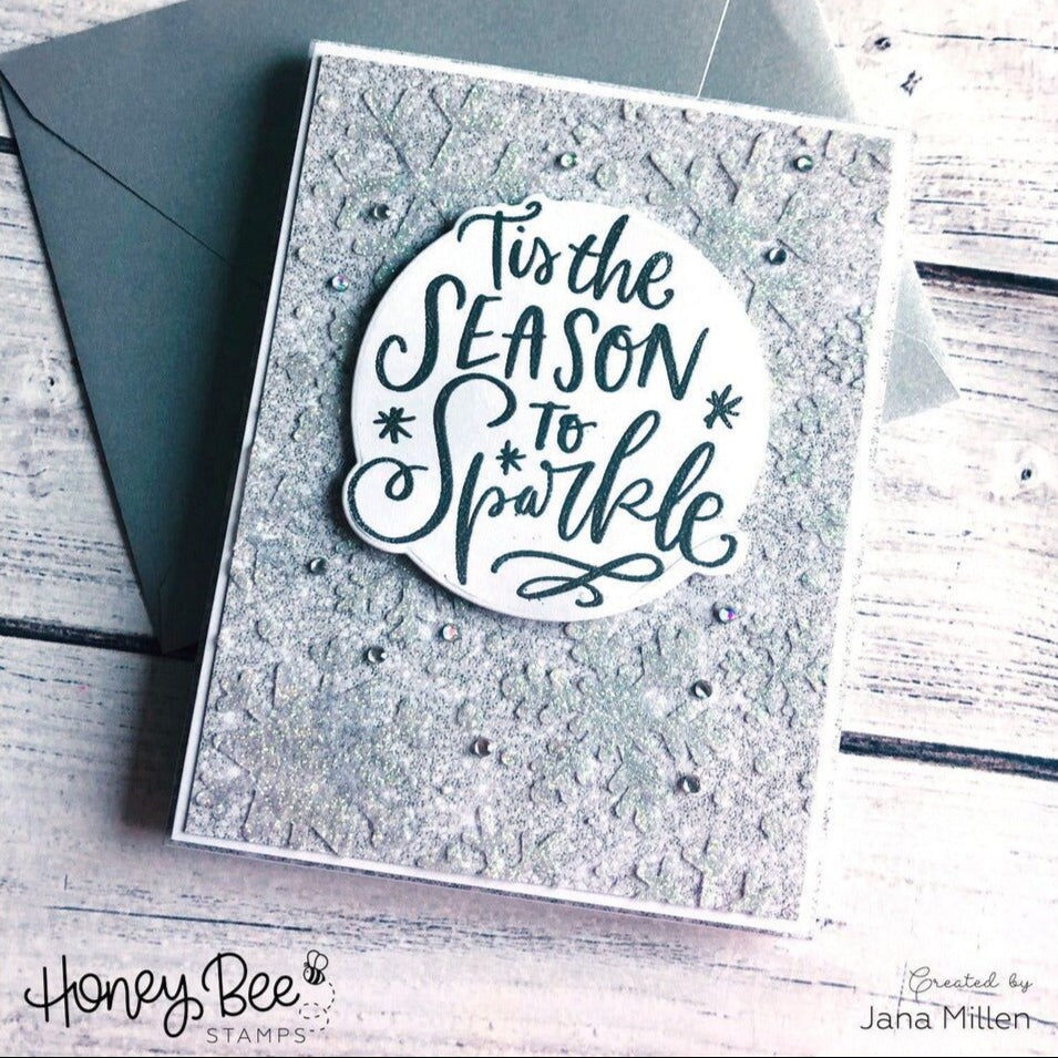 Snowflakes Background - Set of 2 - 6&#x22;x6&#x22; Layering Stencils