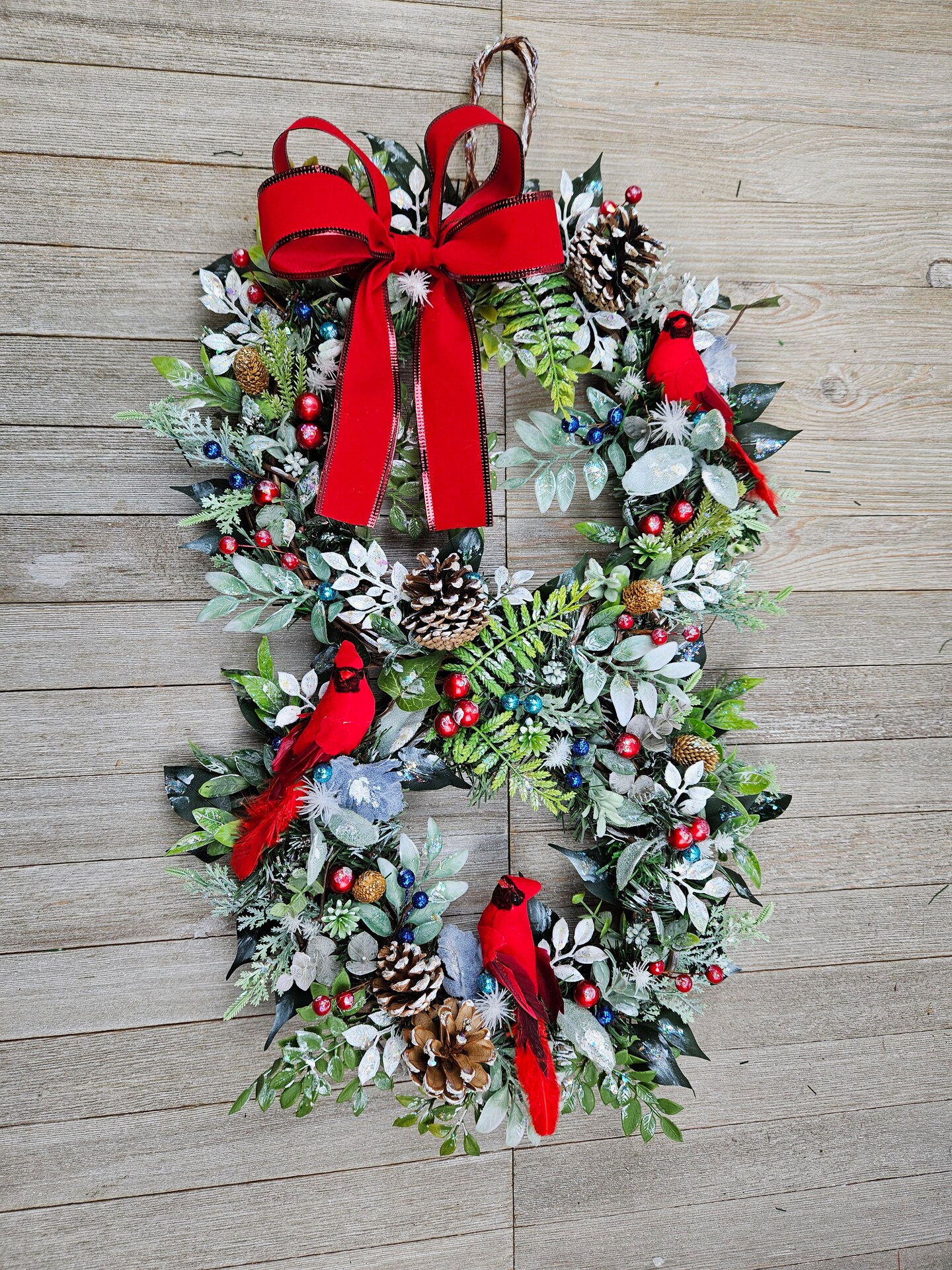 Christmas Wreath For Front Door Cardinals | MakerPlace by Michaels