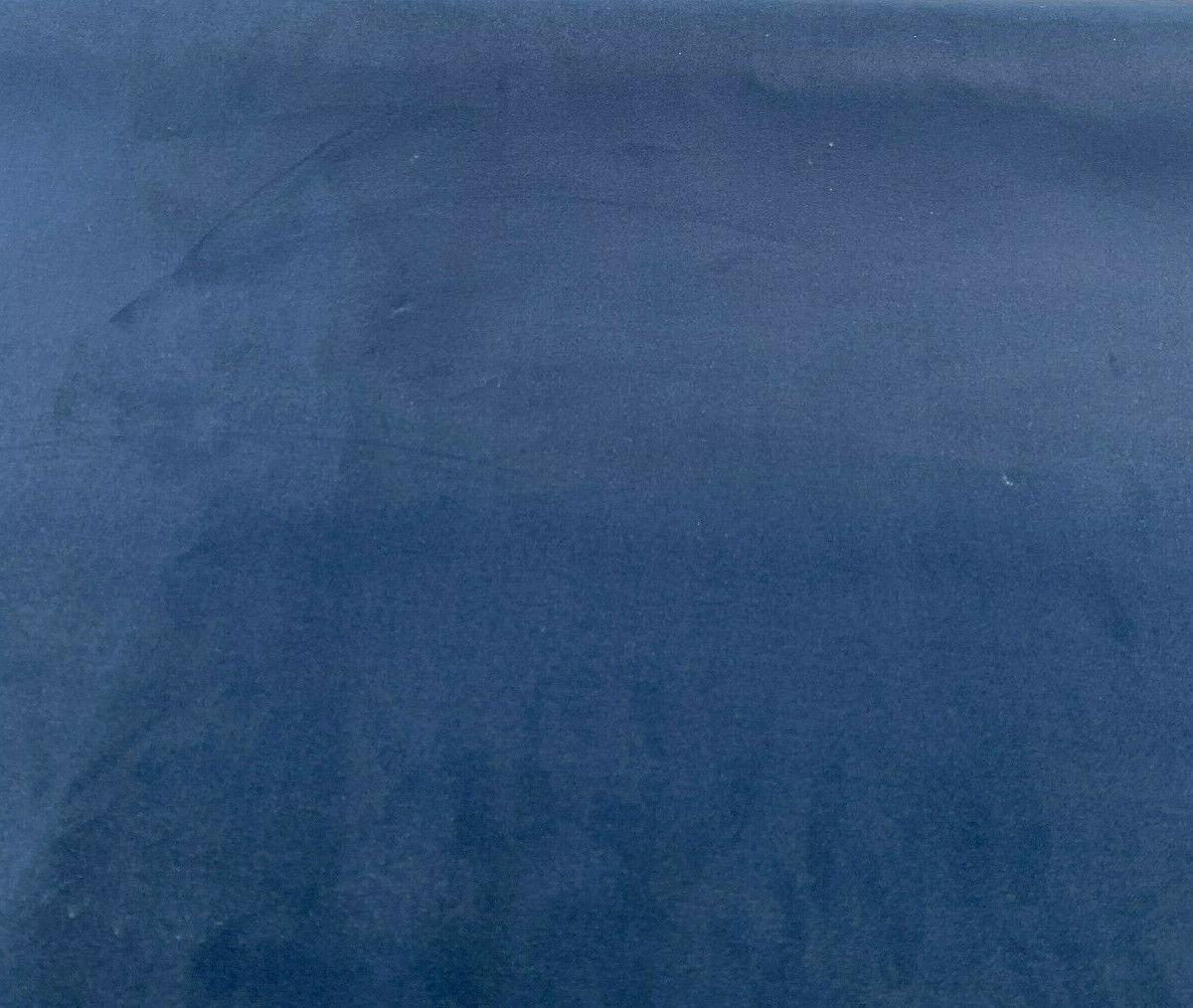 1 Yard Modern Velvet Navy Blue Ink Upholstery Fabric Durable Soft 56 Inch Width 100% Polyester