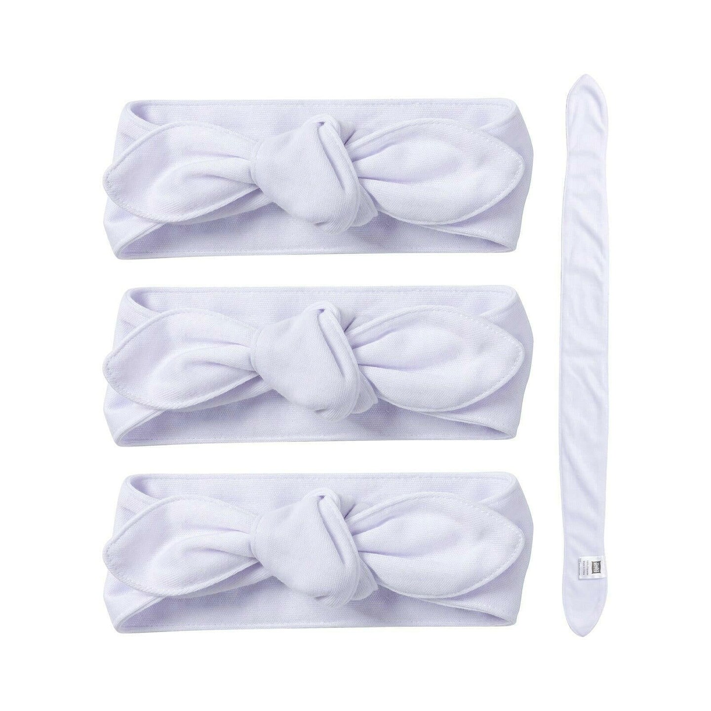 Craft Express 4 Pack Sublimation Baby Headbands &#x2013; Soft White Blanks for Infants