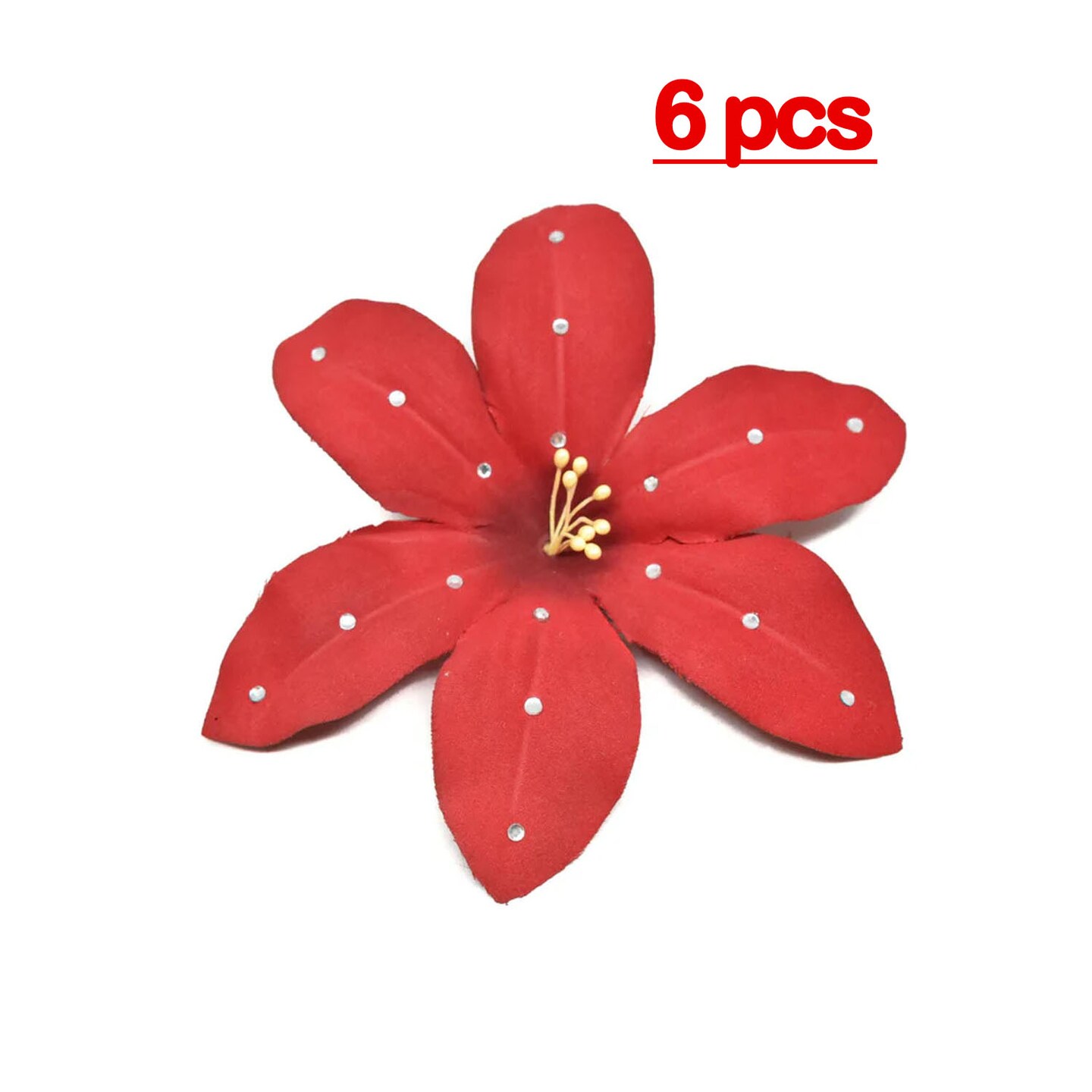 Flower Rhinestone Pin-On Applique for Clothing Bags Hats Home Decor