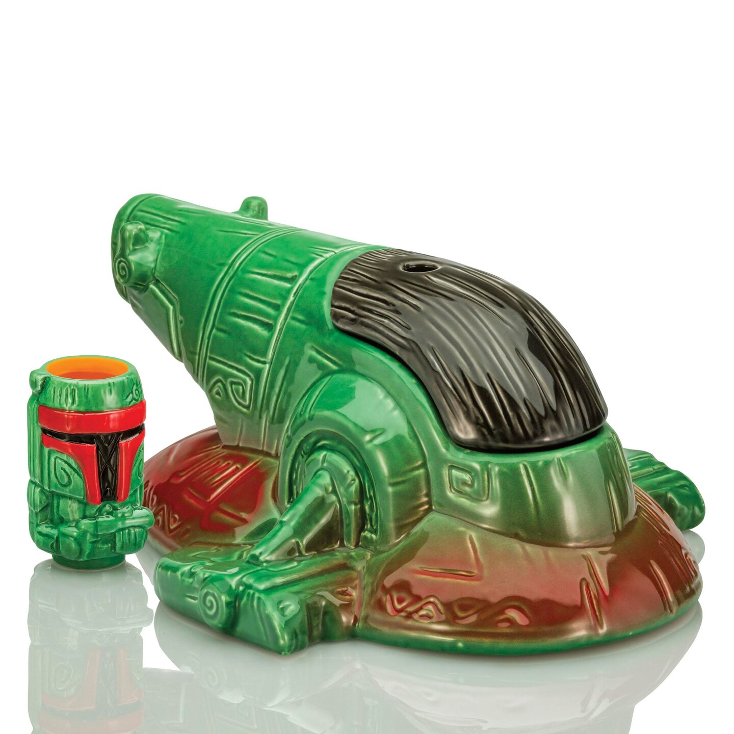 Geeki Tikis Star Wars Boba Fett&#x27;s Starship 24-Ounce Punch Bowl With Mini Muglet